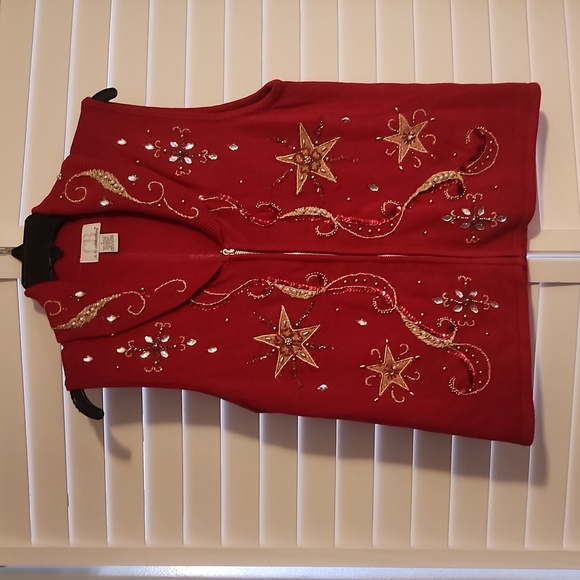 C.B. Collections Holiday Sweater Vest - Picture 1 of 6